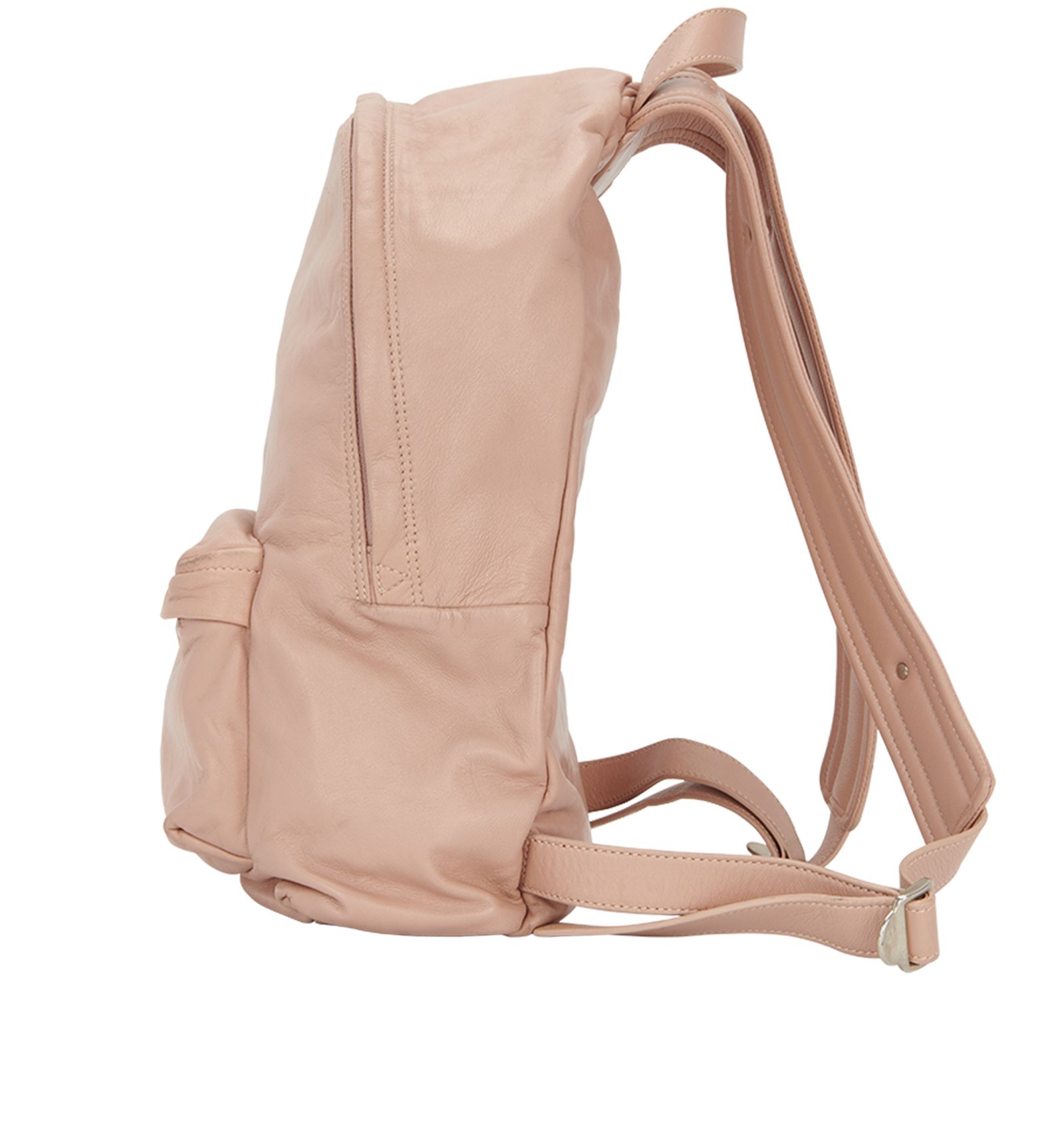 Logo Backpack, &pound;250, Handbags, Pink, Leather, Bottom view